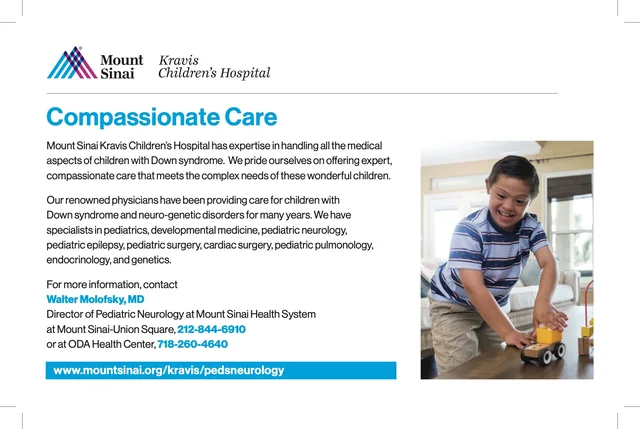 Mount Sinai Kravis Children’s Hospital advertisement
